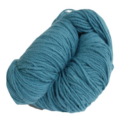 Aran hand knitting wool yarn in Petrol colour. 3 ply, 200 gm hanks