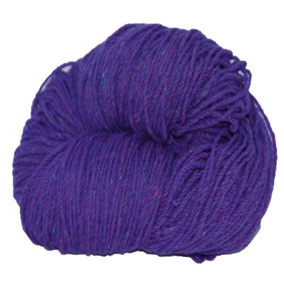 Purple Violet Aran hand knitting wool suitable for traditional cable stitched and crafting.