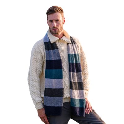 lambswool knitted scarf