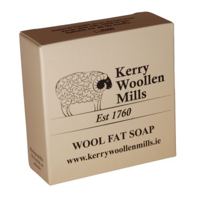 75gm soap bar made with Lanolin wool oil, a natural skin moisturiser. Sustainably packaged in cardboard box.